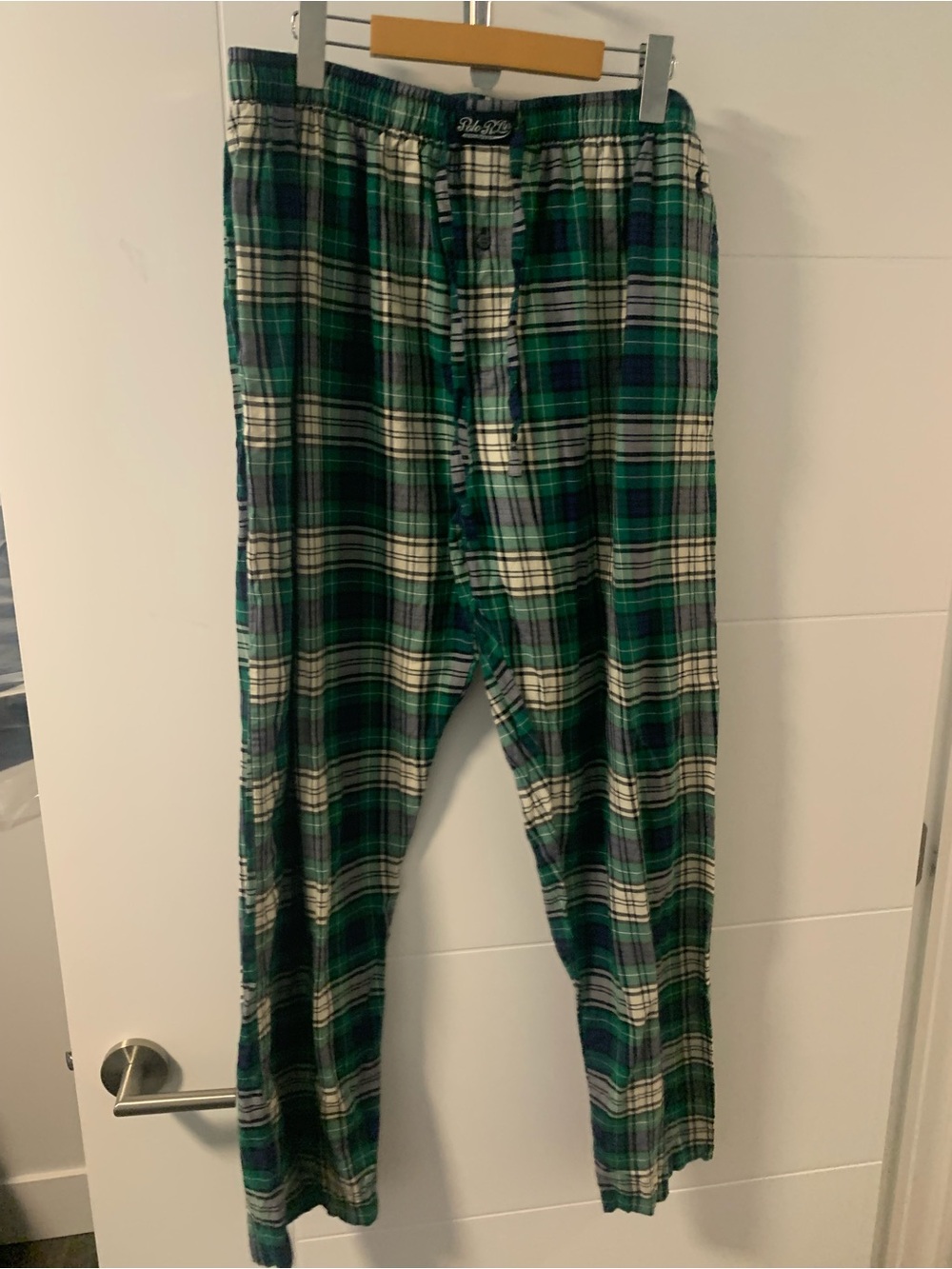 Ralph Lauren Green & Blue Plaid Men's Pajama Pants A13